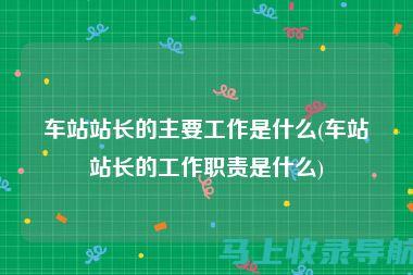 网站站长职责揭秘：维护、优化与推广一站式服务